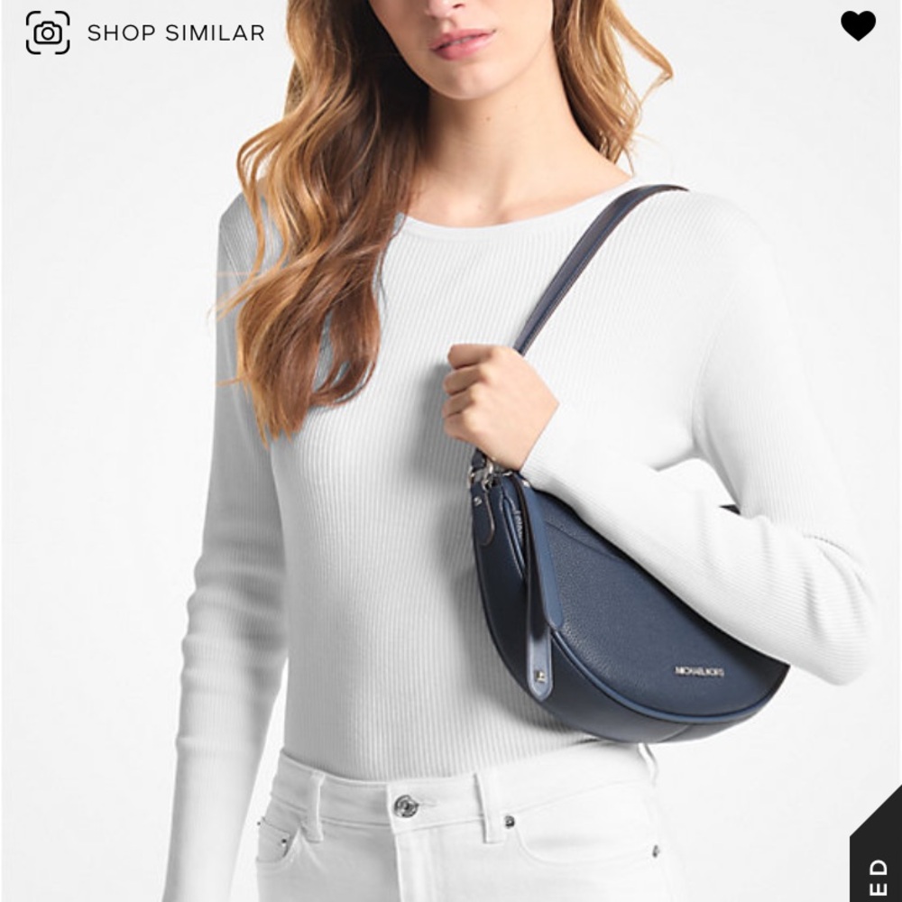 🔥 NWT Michael Kors Dover Pebbled Leather Shoulder Bag 😍